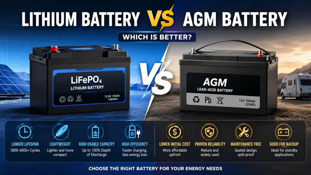 Lithium-vs-AGM-1024x576 LiFePO4 Power Systems Explained: Calculating Your Daily Off-Grid Battery Needs