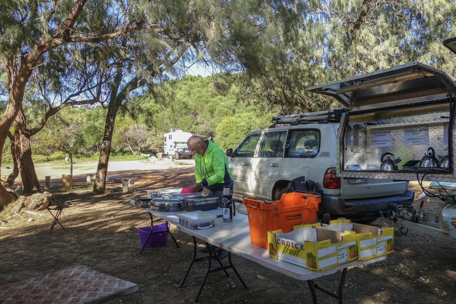 HitchFire Camp Kitchen: A Freestanding Overland Kitchen with Running Water
